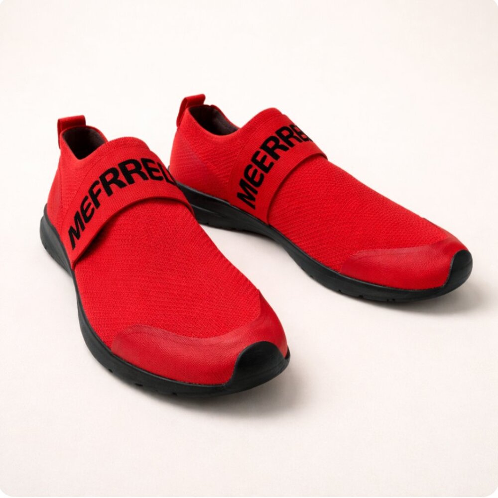 Merrell Red Slip-On Sneakers Men’s 11.5 | Lightweight Comfort Walking Shoes | NW